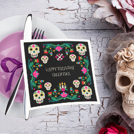 Persoonlijke suikerschedels voor Dia de los Muerto Servet