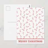 Persoonlijke Suikerstok Kerstmis Briefkaart (Voorkant / Achterkant)