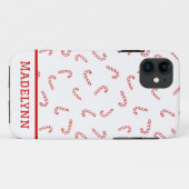 Persoonlijke Suikerstok Kerstmis Case-Mate iPhone Case (Achterkant (horizontaal))