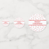 Persoonlijke Suikerstok Kerstmis Confetti (Voorkanten)