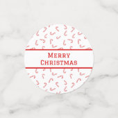 Persoonlijke Suikerstok Kerstmis Confetti (Kleine voorkant)