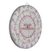 Persoonlijke Suikerstok Kerstmis Dartbord (Voorkant Links)