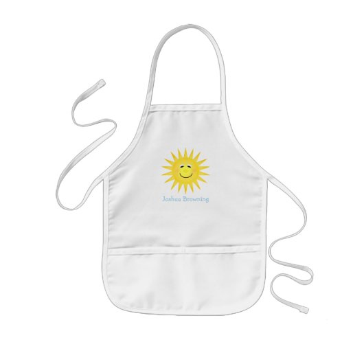 Persoonlijke Sunshine Apron Kinder Schort (Voorkant)