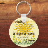 Persoonlijke Sunshine Sleutelhanger (Voorkant)