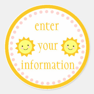 Persoonlijke Sunshine Sticker