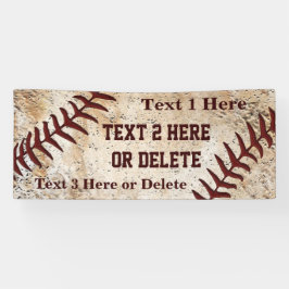 Persoonlijke Super Coole Vintage Honkbal Banner
