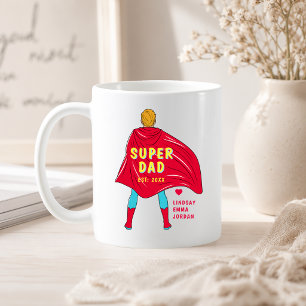 Persoonlijke Super Dad Mok Aangepaste Kinderen N