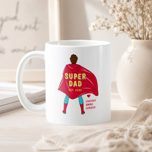 Persoonlijke Super Dad Mok Aangepaste Namen van