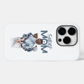 Persoonlijke Super Moeder met Zoon en Dochter Cade Case-Mate iPhone Case (Achterkant (horizontaal))