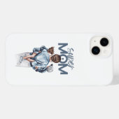 Persoonlijke Super Moeder met Zoon en Dochter Cade Case-Mate iPhone Case (Achterkant (horizontaal))