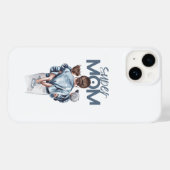 Persoonlijke Super Moeder met Zoon en Dochter Cade Case-Mate iPhone Case (Achterkant (horizontaal))