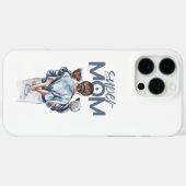 Persoonlijke Super Moeder met Zoon en Dochter Cade Case-Mate iPhone Case (Achterkant (horizontaal))