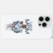 Persoonlijke Super Moeder met Zoon en Dochter Cade Case-Mate iPhone Case (Achterkant (horizontaal))