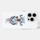 Persoonlijke Super Moeder met Zoon en Dochter Cade Case-Mate iPhone Case (Achterkant (horizontaal))