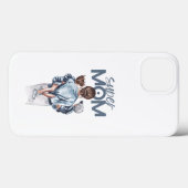 Persoonlijke Super Moeder met Zoon en Dochter Cade Case-Mate iPhone Case (Achterkant (horizontaal))