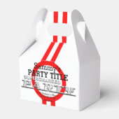 Persoonlijke superbelaste prestatiepartij bedankdoosjes (Voorkant Zijde)