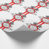 Persoonlijke superbelaste prestatiepartij cadeaupapier (Hoek)