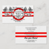 Persoonlijke superbelaste prestatiepartij informatiekaartje (Voorkant / Achterkant)