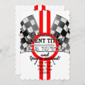 Persoonlijke superbelaste prestatiepartij kaart (Voorkant / Achterkant)