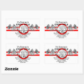 Persoonlijke superbelaste prestatiepartij rechthoekige sticker (Vel)