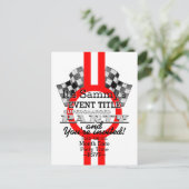 Persoonlijke superbelaste prestatiepartij uitnodiging briefkaart (Staand voorkant)