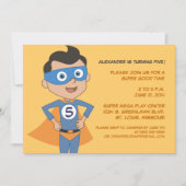 Persoonlijke superheld Kids Birthday Party nodigt  Kaart (Voorkant)