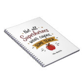 Persoonlijke Superhelden Leraar Notitieboek (Rechterzijde)