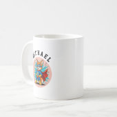Persoonlijke Superhelden Vos Naam & Initiaal Koffiemok (Voorkant links)