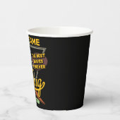 Persoonlijke surfende skeletridegolven papieren bekers (Links)