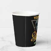 Persoonlijke surfende skeletridegolven papieren bekers (Rechts)