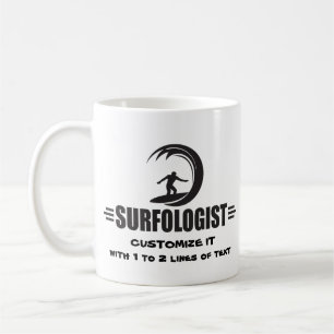 Persoonlijke surfer koffiemok