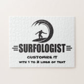 Persoonlijke surfer legpuzzel (Horizontaal)