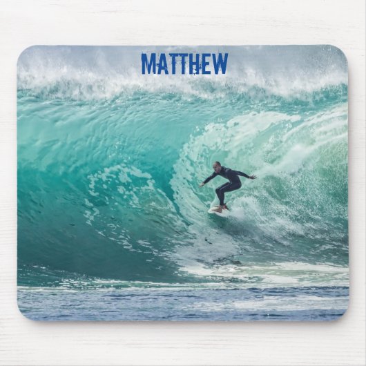 Persoonlijke Surfer Muismat Mousepad Surfing (Voorkant)
