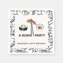 Persoonlijke Sushi Birthday Servet