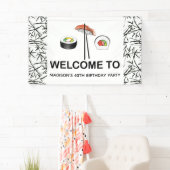 Persoonlijke Sushi Birthday Spandoek (Insitu)