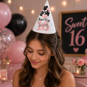 Persoonlijke Sweet 16 verjaardagsfeesthoed Feesthoedjes