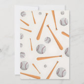 Persoonlijke swing op over honkbal team Baby showe Kaart (Achterkant)