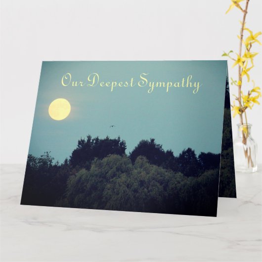 Persoonlijke sympathie kaart (Gele Bloem)