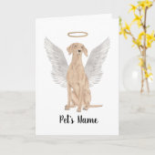 Persoonlijke sympathie Memorial Kaart (Gele Bloem)