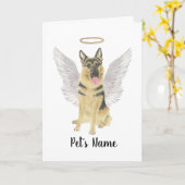 Persoonlijke sympathie van de Duitse herder Bereav Kaart (Gele Bloem)