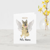 Persoonlijke sympathie van de Duitse herder Bereav Kaart (Gele Bloem)