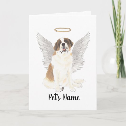 Persoonlijke sympathie voor Sint-Bernard Memorial Kaart (Voorkant)