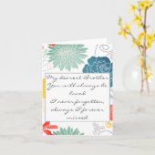 Persoonlijke sympathikaart kaart (Gele Bloem)