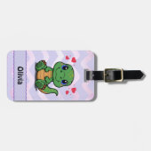 Persoonlijke T-Rex Dinosaur Bag Tag Bagagelabel (Voorkant horizontaal)