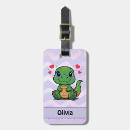 Persoonlijke T-Rex Dinosaur Bag Tag Bagagelabel