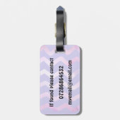 Persoonlijke T-Rex Dinosaur Bag Tag Bagagelabel (Achterkant verticaal)