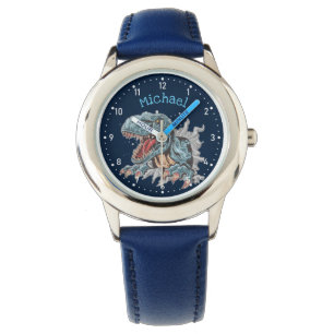 Persoonlijke T-Rex dinosaurus kinderhorloge Horloge