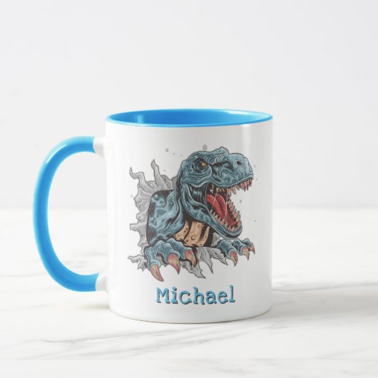 Persoonlijke T-Rex dinosaurus mok (Links)
