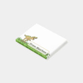 Persoonlijke T-Rex Dinosaurus Naam Post-it® Notes (Schuin)