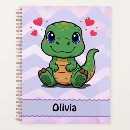 Persoonlijke T-Rex Dinosaurus Planner (Voorkant)